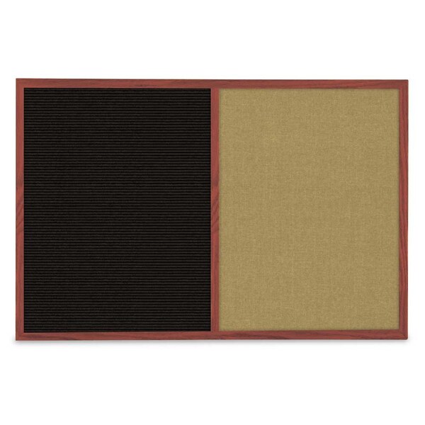 Slim Style Indoor Enclosed Corkboard, 36